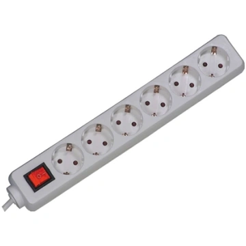Bachmann SELLY socket strip 6x earthing contact, s