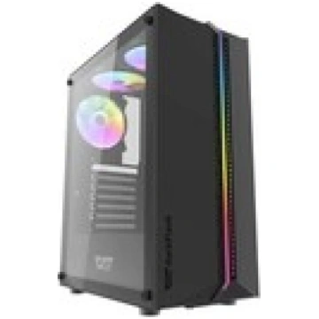 Darkflash DK151 computer case LED with 3 fan (blac
