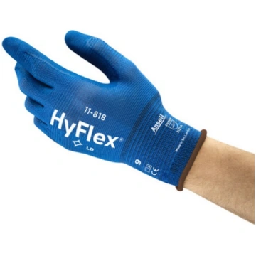 Darba cimdi Ansell HyFlex 11-819, zila krās., 8