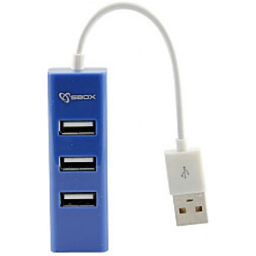 Sbox H-204 USB 4 Ports USB HUB blueberry blue T-ML