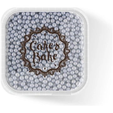 Dekori cukura pērlītes zilas 400g CAKE&BAKE