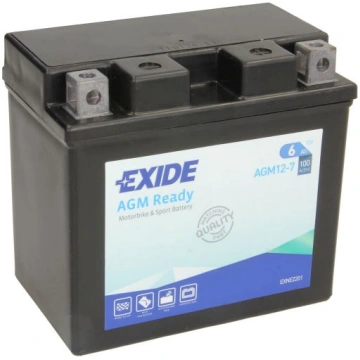 Moto Akumulators Exide AGM 6Ah, 100A, 12V (- +) 12