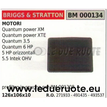 271933 491435 SPUGNA FILTRO ARIA MOTORE BRIGGS & S