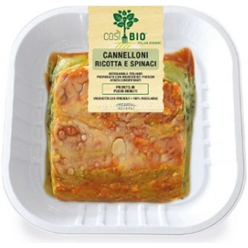 Cannelloni ricotta e spinaci 250 gr Così bio