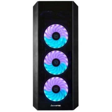 Case, CHIEFTEC, ATX/micro ATX/Mini-ATX, Black, Mid