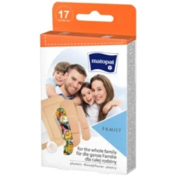 Plāksteri MATOPAT FAMILY (7 izmēri) 17 gabali 6070