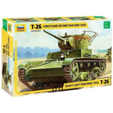 1:35 Zvezda 3538 - T-26 padomju vieglais tanks, 19