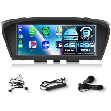 8,8 collu Android 15 auto radio BMW 3/5 sērijas E6