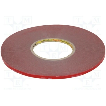 Tape: fixing; W: 6mm; L: 33m; Thk: 0.6mm; double-s
