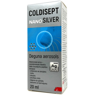 COLDISEPT nanoSILVER deguna aerosols 20ml