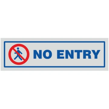 Adesivo No entry Segnaletica Centro Sill