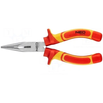 Pliers | insulated,straight,half-rounded nose,univ