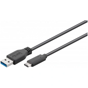 Vads Goobay, USB Type C/USB, 50 cm, melna krās