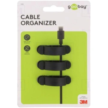 Set of clips | black | Cable P-clips | 3pcs | trip