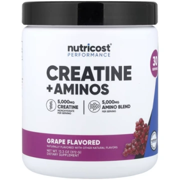 Nutricost, Performance, Creatine + Aminos, Grape, 
