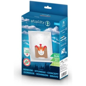 Eta putekļu sūcēja maisiņi ETASEN1, 4 pc, balti, p