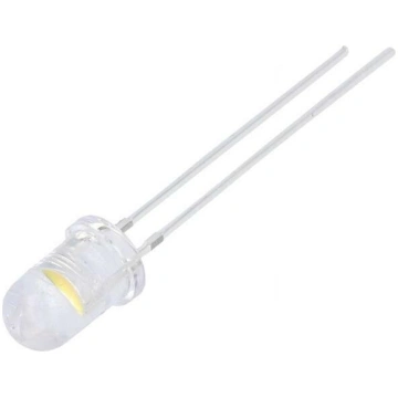 LED; white warm; 5mm; 22000÷25000mcd; 60°; Front: 