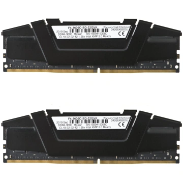 G.SKILL RipjawsV Black 32GB [2x16GB 3600MHz DDR4 C