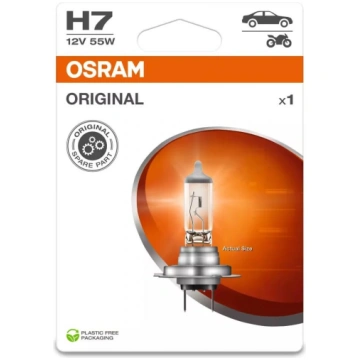 Halogēna spuldze H7, 12V, 55W, ORIGINAL LINE OSRAM