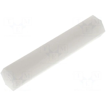 Screwed spacer sleeve | hexagonal | polyamide | M4
