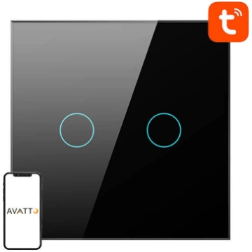 Smart Light Switch WiFi Avatto TS02-EU-B2 2 way (b