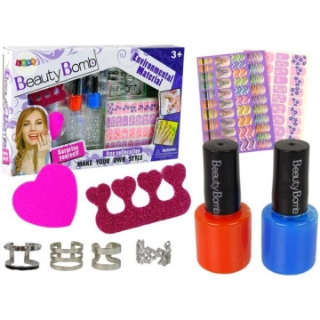 Nagu krāsu komplekts bērniem Lean Toys Lacquers Gl