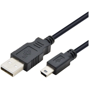USB kabelis - Mini USB 1m. melns TB