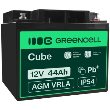 Green Cell AGM VRLA 12V 44Ah maintenance-free batt