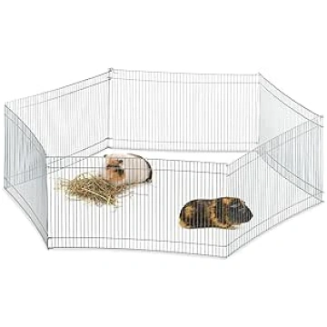 Relaxdays Outdoor Enclosure for Small Animals, 6 E