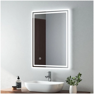 EMKE 800 x 600 mm LED apgaismots vannas istabas sp