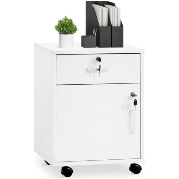 TUKAILAI Rolling Container, Lockable Rolling Conta