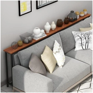 Rückregal für Sofatisch, Massivholz, Konsolenregal