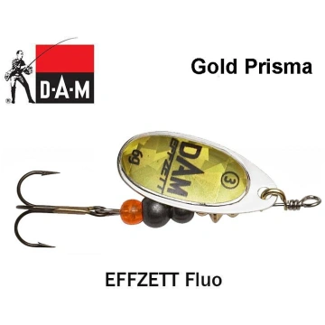 Rotējošais māneklis DAM effzett Fluo Gold Prisma 3