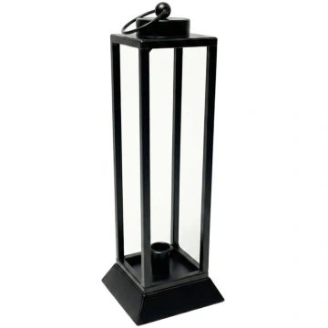 Dekoratīvā laterna HALL 34 cm melna Estilo Home