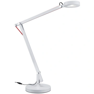 Balta LED galda lampa ar saliekamu konstrukciju (a