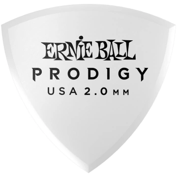 Ernie Ball 9337 2.0mm White Shield Prodigy Picks 6
