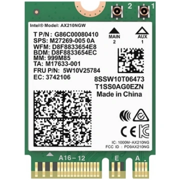 Wi-Fi 6E un Bluetooth M.2 adaptieris, 3000Mbps, 2,