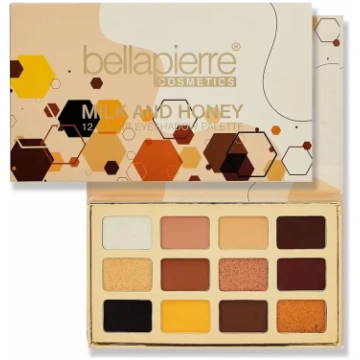 Bellapierre Milk AND Honey Eyeshadow Palette, 12 S