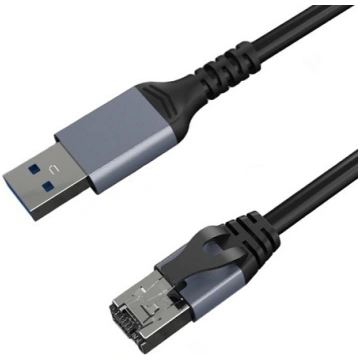 Adaptera kabelis CAT6 UTP, USB3.0 Type-A uz RJ45, 
