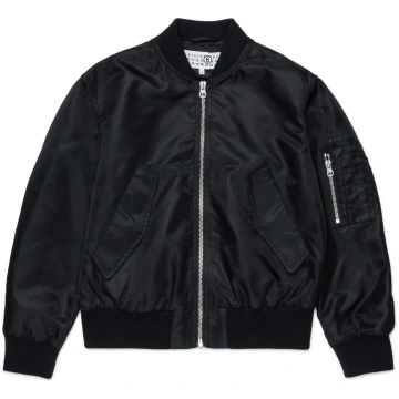 Bomber jacket with printed logo MM6 MAISON MARGIEL