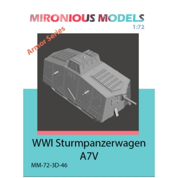 WWI Sturmpanzerwagen A7V Mironious Models