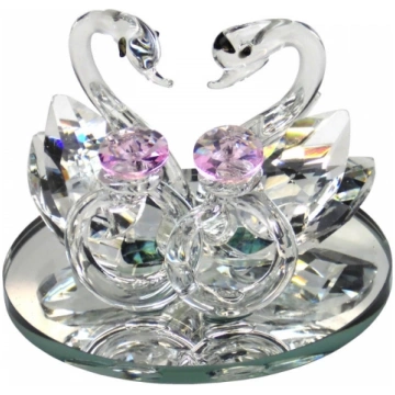 kristāla gulbji 7cm (38711)