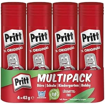 Pritt Glue Stick, Safe and Child Friendly Glue for