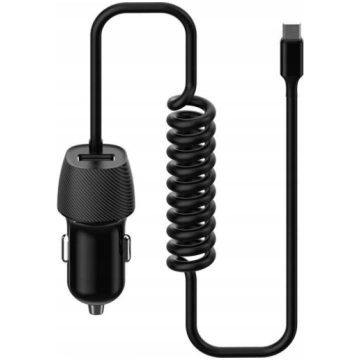 Platinet Automašīnas Lādētājs USB + Micro USB Kabe
