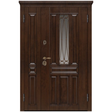 Metāla ārdurvis ar stiklu privātmājai CM863/1 Meta