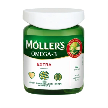 MOLLER"S OMEGA-3 EXTRA, 60 kapsulas Orkla Care