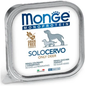 MONGE SUŅU PASTĒTE MONOPROTEINIC BRIEDIS 150G