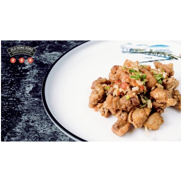 Crispy chicken with salt & chilli pepper 椒盐鸡????