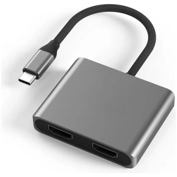 Extra Digital USB Type-C adapteris uz 2x HDMI 4K, 