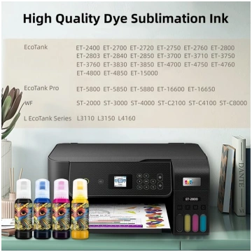 Sublimācijas tinte EcoTank printeriem, 360 ml